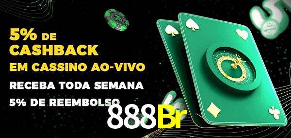 Promoções do cassino ao Vivo 888Br